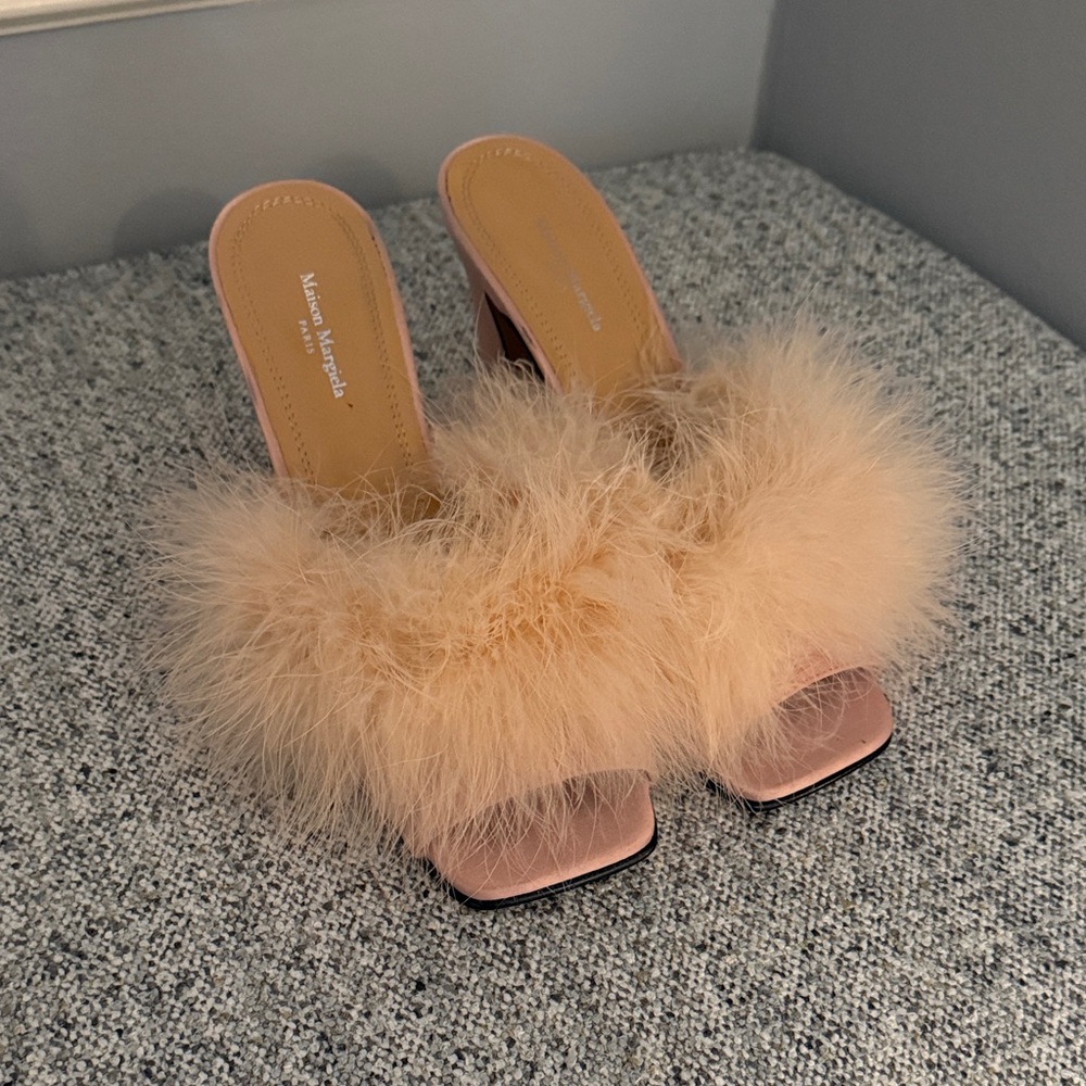 Maison Margiela Feather Pink Heels